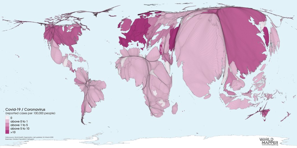 Covid-19/Coronavirus cases (per 100,000 people)
