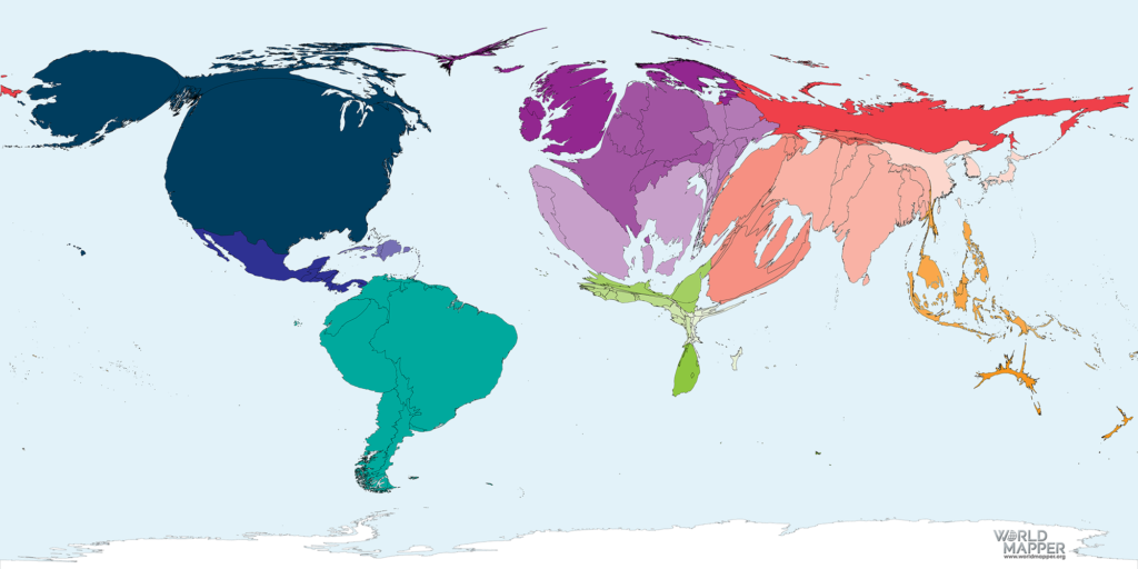 Accumulated Coronavirus cases as of 4 June 2020