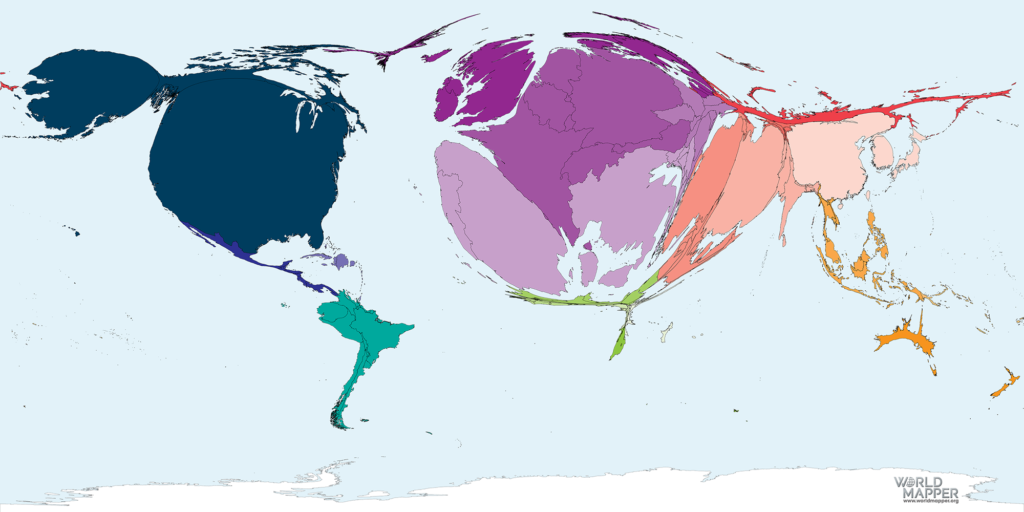 Accumulated Coronavirus cases as of 13 April 2020