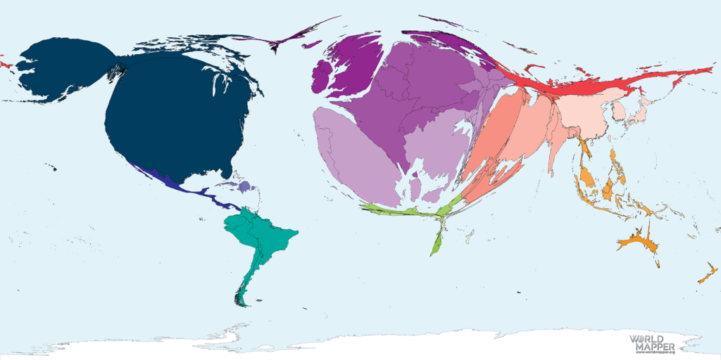 Accumulated Coronavirus cases as of 23 April 2020