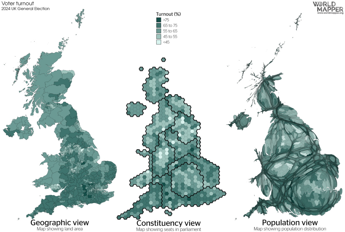 UK General Election Results 2024: Turnout
