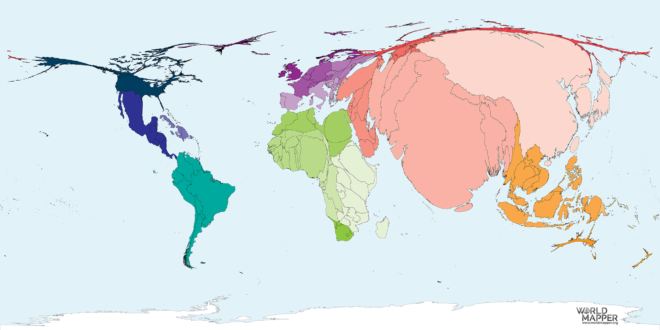 Increase in Life Expectancy between 1950 and 2015